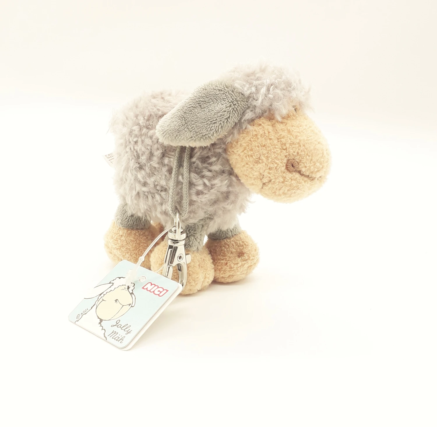 Nici 24683 Anhänger Mit Karabiner Graues Schaf Stehend 12cm Jolly Mäh Plüsch – Bild 2