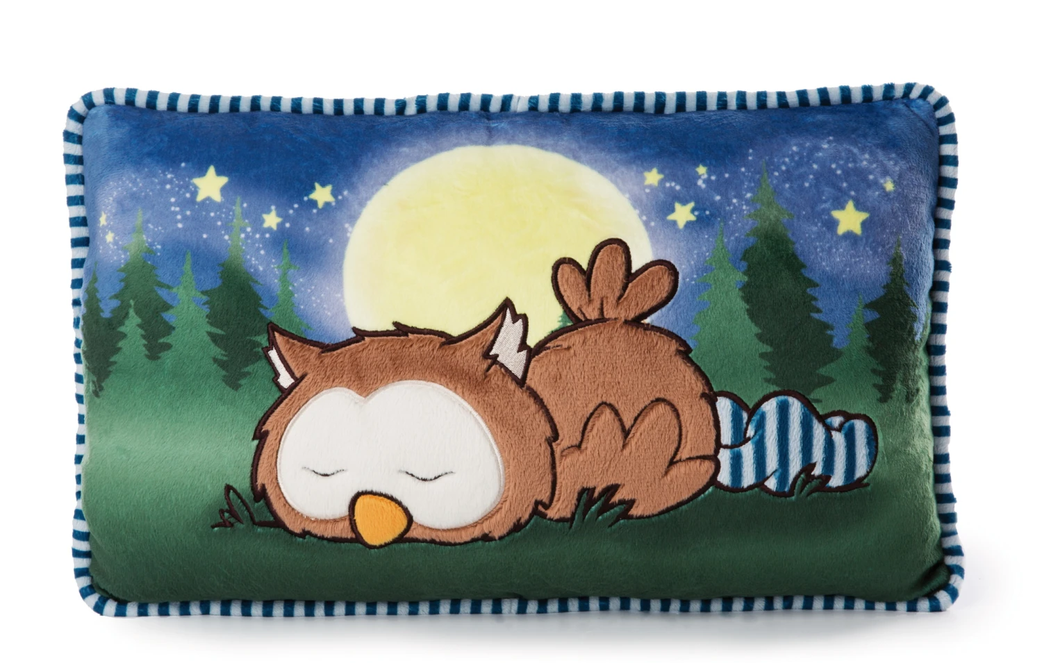 Nici 47879 Kissen Eule Oscar Schlafend Glow In The Dark 43x25cm Plüsch Owlsons
