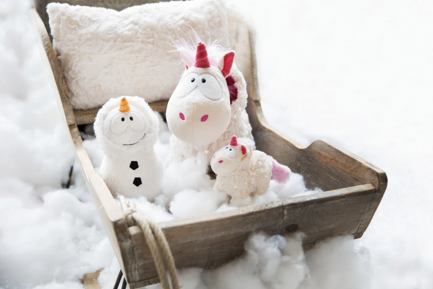 Nici 48161 MagNICI Einhorn Theodor Im Schneeanzug 12cm Magnetfigur Plüsch GREEN – Bild 2