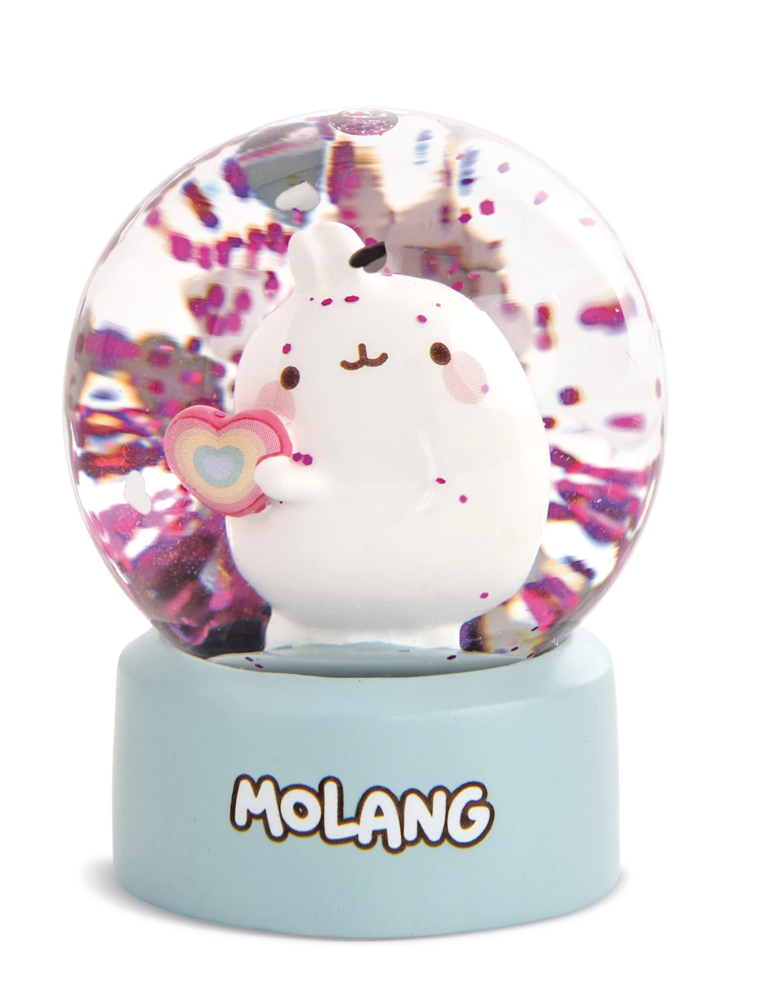 Nici 48233 Schüttelkugel Traumkugel Schneekugel Molang Regenbogen 6,5cm Kawaii