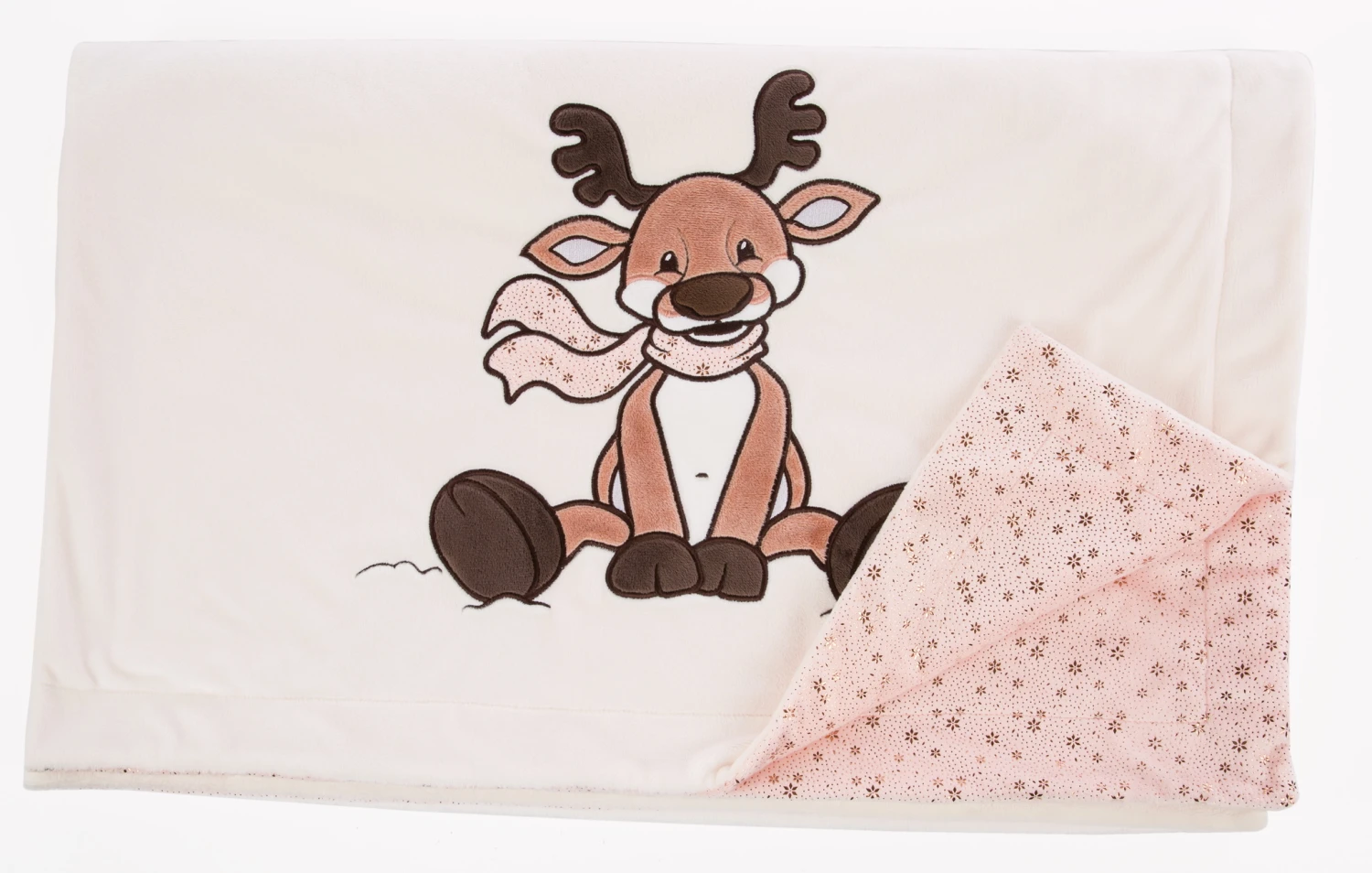 Nici 48335 Plüschdecke Rentier Jonte Ca. 140x175cm Winter Friends GREEN – Bild 3