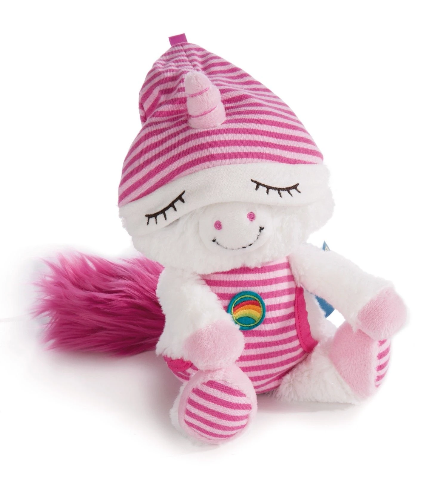 Nici 41369 Schlafmützen Einhorn Fyala Weiß-rosa 22cm Plüsch Kuscheltier – Bild 3